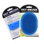 Massage brush for a dog - blue