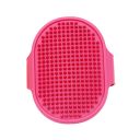 Massage brush for a dog - dark pink