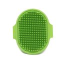Massage brush for a dog - green