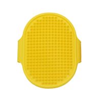 Massage brush for a dog - yellow