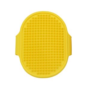 Massage brush for a dog - yellow
