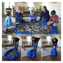 Mat / bag for children's blocks - large green