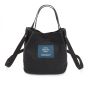 Material messenger bag - black
