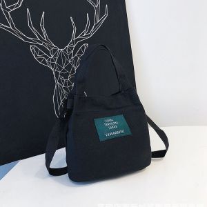 Material messenger bag - black