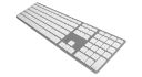 MATIAS KLAWIATURA ALUMINIOWA MAC BLUETOOTH SILVER FK418BTS-UK