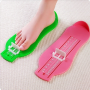 Measure for measuring the length of footwear - green