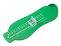 Measure for measuring the length of footwear - green