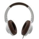 MEDIA-TECH DELPHINI MT3604 Headphones with microphone Wired White, Brown