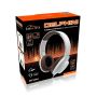 MEDIA-TECH DELPHINI MT3604 Headphones with microphone Wired White, Brown
