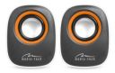 Mediatech MT3137W loudspeaker 6 W Black,White Wired