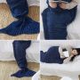 Mermaid tail blanket 80x180 - dark blue