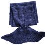 Mermaid tail blanket 80x180 - dark blue