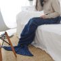 Mermaid tail blanket 80x180 - dark blue