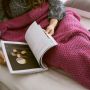 Mermaid tail blanket 80x180 - dark pink