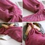 Mermaid tail blanket 80x180 - dark pink
