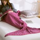 Mermaid tail blanket 80x180 - dark pink