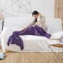 Mermaid tail blanket 80x180 - dark purple
