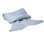 Mermaid tail blanket 80x180 - light blue
