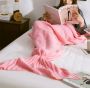 Mermaid tail blanket 80x180 - light pink