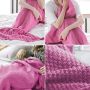 Mermaid tail blanket 80x180 - pink