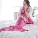 Mermaid tail blanket 80x180 - pink