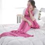 Mermaid tail blanket 80x180 - pink