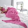 Mermaid tail blanket 80x180 - pink