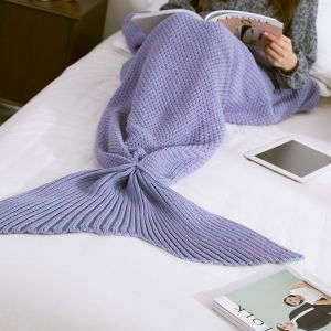 Mermaid tail blanket 80x180 - purple