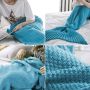 Mermaid tail blanket 80x180 - turquoise