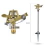 Metal garden sprinkler pulsating high
