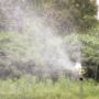 Metal garden sprinkler pulsating high