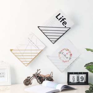 Metal stand for documents - black