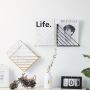 Metal stand for documents - black