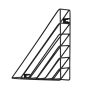 Metal stand for documents - black