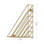 Metal stand for documents- gold