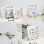 Metal stand for documents- gold