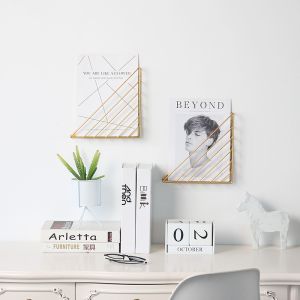 Metal stand for documents- gold