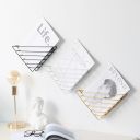 Metal stand for documents - white