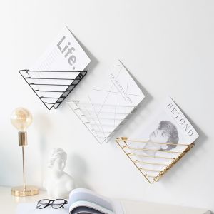 Metal stand for documents - white
