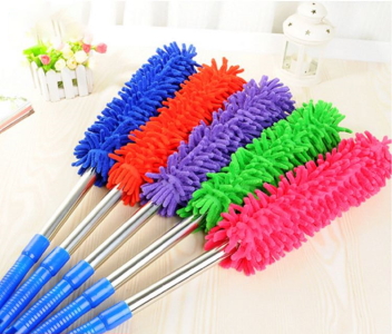 Microfiber dust brush - dark pink
