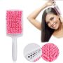 Microfibre bristle hair brush - red