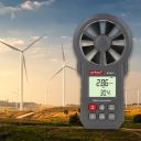 Miernik prędkości i temperatury wiatru / Anemometr / Wiatromierz
