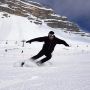 Mini ski boots Short skis - black