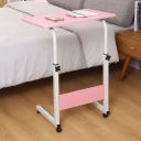 Mobile laptop table / Mobile coffee table - pink