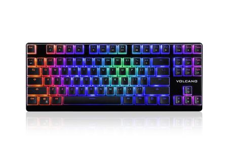 MODECOM KLAWIATURA MECHANICZNA VOLCANO LANPARTY RGB PUDDING EDITION NIEBIESKI PRZEŁĄCZNIK