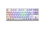 Modecom Volcano Lanparty Pudding Edition RGB (Outemu Brown) Mechanical Keyboard, White