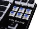 Modecom Volcano Lanparty Pudding RGB Mechanical Keyboard (Outemu Blue), Black