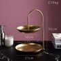 Movable two-level plate / shelf - gold
