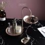 Movable two-level plate / shelf - gold