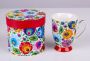 Mug FOLKSTAR Helenka Lowicka white